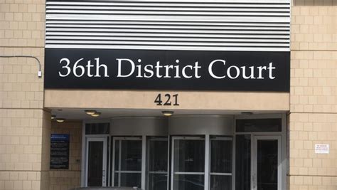 Felony docket going back to Detroit's 36th District Court center