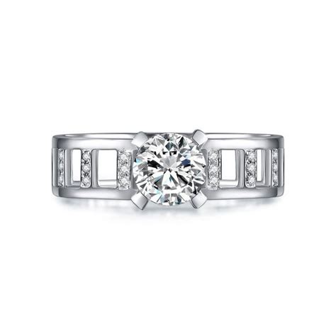 VENTIGA梵蒂加：18k白金钻石戒指 钻戒1克拉求婚戒指女|全国VENTIGA梵蒂加-中国婚博会官网