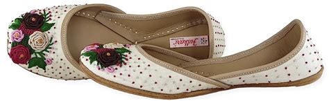 Fulkari Women's Moonshine Black Multicolored Jutti | Bite and Pinch ...