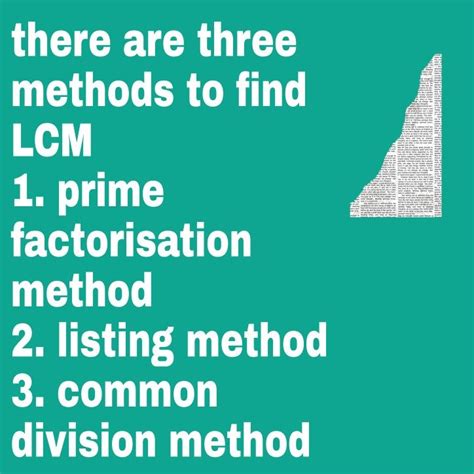 Finding LCM Using Listing Method 的图像结果