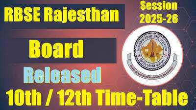 RBSE class 10th and 12th exam schedule for 2026 released