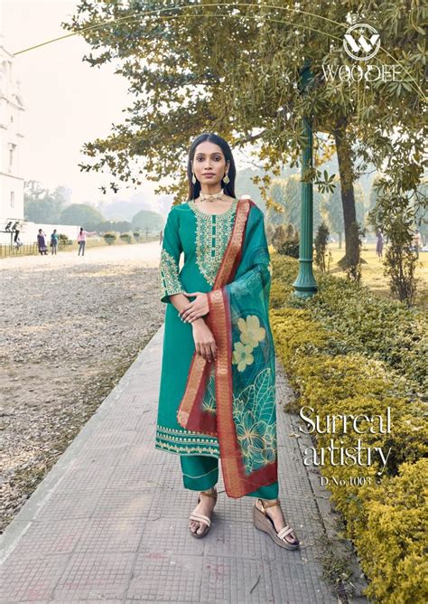 Woodee Veda Kurti Bottom With Dupatta Collection: Textilecatalog