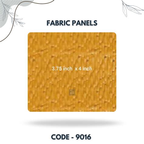9016 - 3.75 X 4 INCH - LEATHER, FABRIC AND CORK SERIES -FURLITE - FABR ...