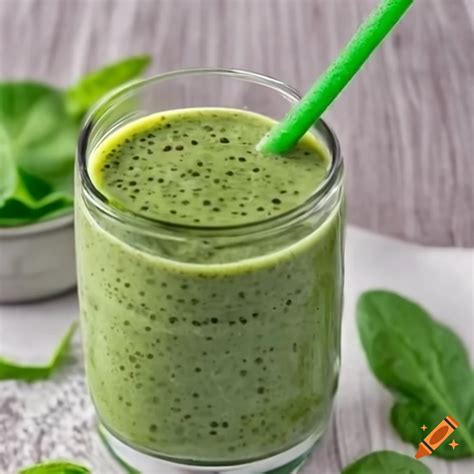 Spinach and hemp seed smoothie
