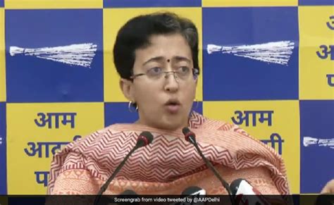 'आप' विधायक आतिशी ने केंद्रीय मंत्री को लिखा पत्र, "संबित पात्रा को इस ...