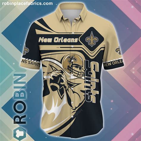 New Orleans Saints NFL Casual Button Down Hawaiian Shirts ...