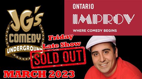 Jeff Garcia Stand Up Ontario Improv Friday Show 2 - YouTube
