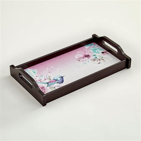 Buy Moksha Printed Wooden Serving Tray from Home Centre at just INR 1299.0