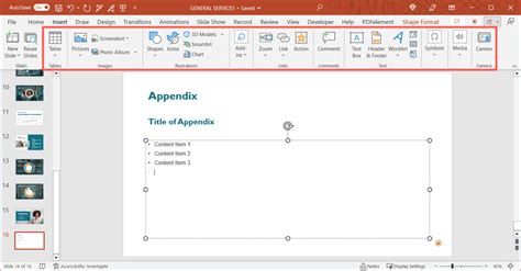 Image result for PowerPoint Appendix Format