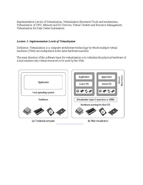 CC UNIT-1 PART-2 - Notes - Implementation Levels of Virtualization ...