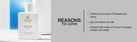 Buy Bella Vita Luxury White Oud Eau De Parfum Unisex Perfume for Men ...