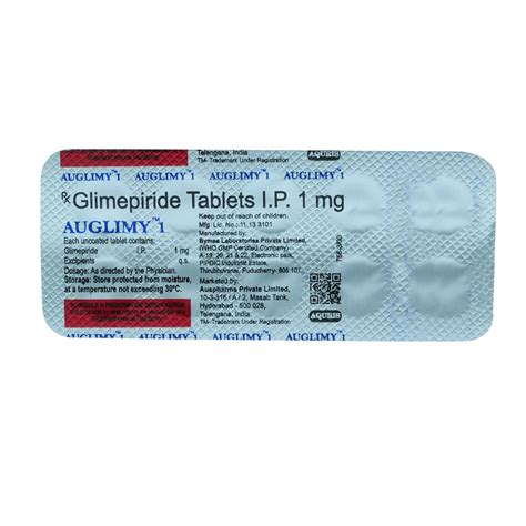 Auglimy 1 Tablet 10's Price, Uses, Side Effects, Composition - Apollo ...