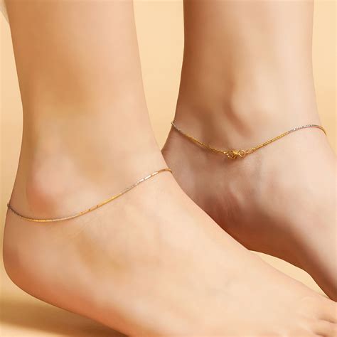 Buy Sleek & Modern Triple Tone Silver Anklet – Zavya