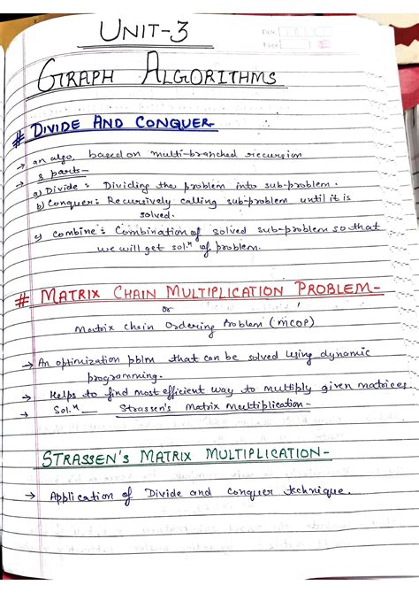 Unit 3 - Notes - btech - Studocu