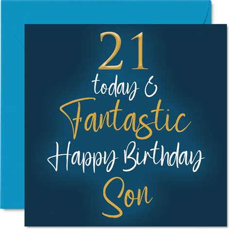 21st Birthday Wishes For A Son
