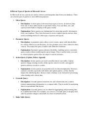 Image result for Types of Query in Access