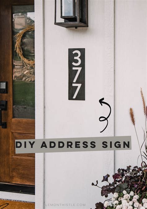 Homemade Address Signs 的图像结果