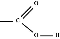 The functional group in aldehdye is