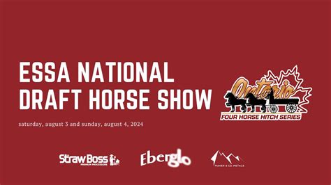 ESSA National Draft Horse Show, Essa Agriplex - Home of the Barrie Fair ...
