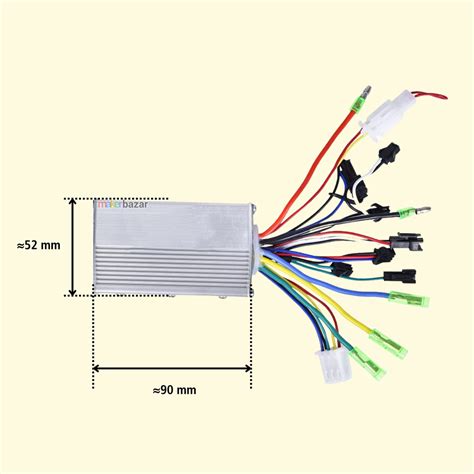 Yalu 24V 250W Brushless Hub Motor Controller for E-Bike