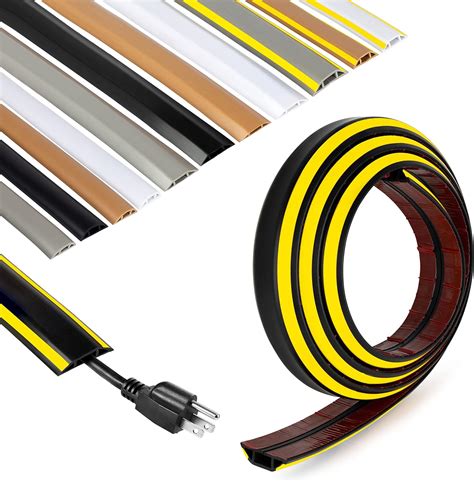 Amazon.com: Rubber Bond Cord Cover Floor Cable Protector - Strong Self ...