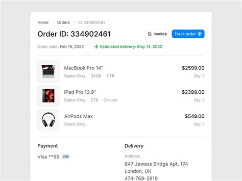 Image result for Order Processing Page Design