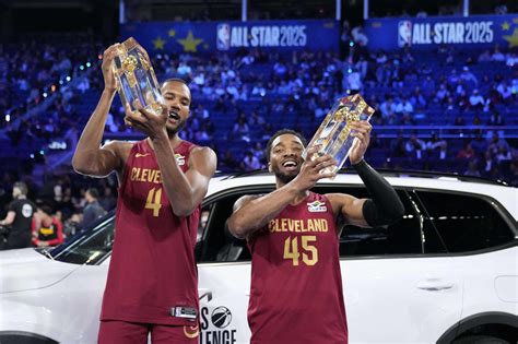 Cavs' Evan Mobley, Donovan Mitchell prevail in NBA All-Star skills ...
