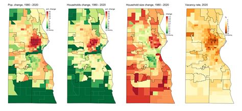 Some maps of population change in Milwaukee county since 1980 : r/milwaukee