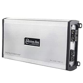American Bass PH-2500.1-MD-V2 Class D Digital Power Car Amplifier ...