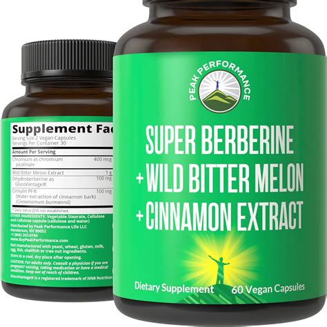 Amazon.com: Ultra High Strength 4-in-1 Super Berberine Patented GlucoVantage® + Wild Bitter ...