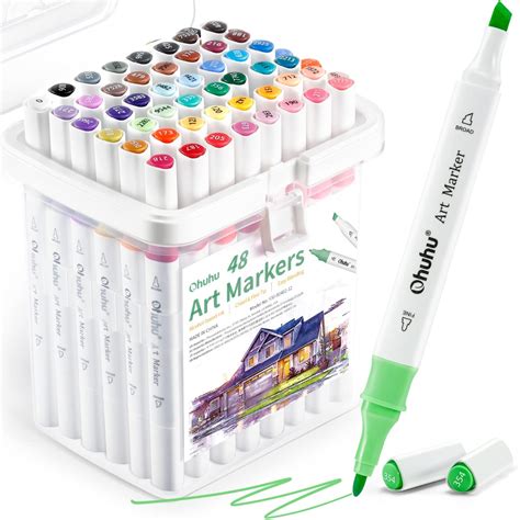 Buy Ohuhu Markers, 48-color Art Marker Set for Architectural Design ...
