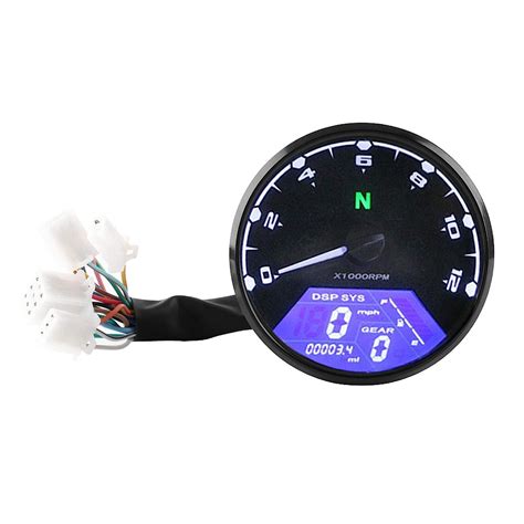 Buy Tachometer, Qiilu Digital Tachometer, Motorcycle LED Backlight ...