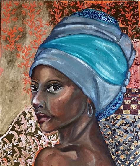 African Beauty Oil Painting by Cornelie Wolff - Art-Online