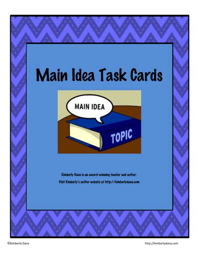 Main Idea Task Cards 的图像结果