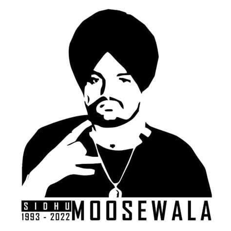 StickerWorld. Sidhu MOOSEWALA Car Bike Sticker, 12 x 12 x 2 White ...