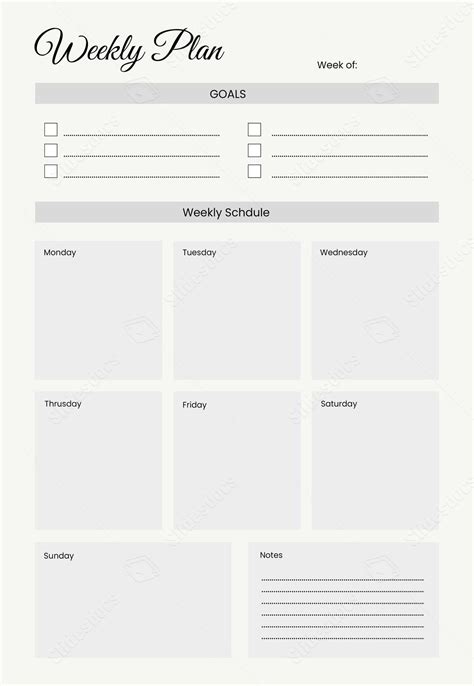 Weekly Plan 的图像结果