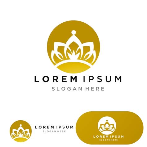 Goldenes Königkronen-Vektorlogo | Premium Vektor