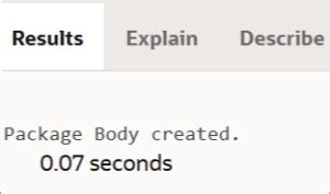 Image result for PL/SQL Package Specification