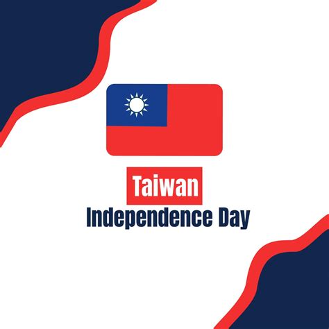 Taiwan independence day 10th double tenth October with taiwan flag ...