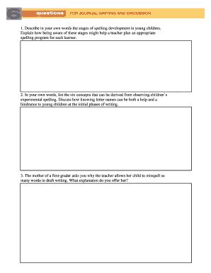 Fillable Online Describe in your own words the stages of spelling ...