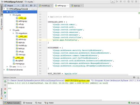 Image result for Using PyCharm with Django and Tkinter