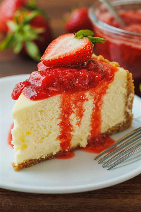 Strawberry Cheesecake Recipe (VIDEO) - NatashasKitchen.com