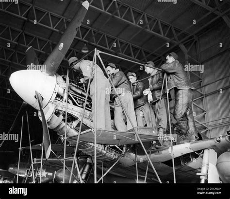 Five Ohio men who are ground crew members at a Mustang fighter plane ...