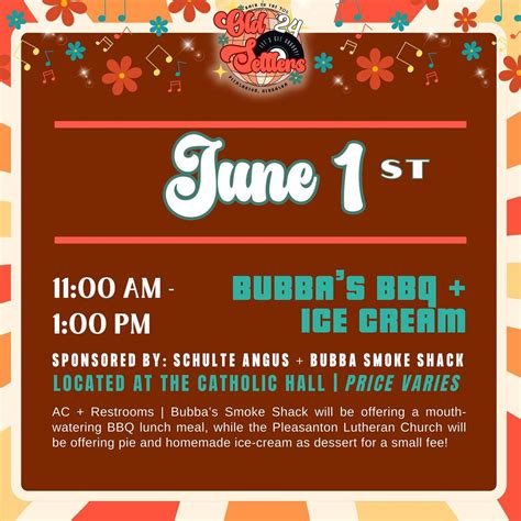 Old Settlers BBQ Lunch, Pleasanton, Nebraska, 1 June 2024 | AllEvents.in