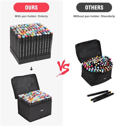 RBINITION 120 Colors Dual Tips Art Markers Set, Alcohol India | Ubuy