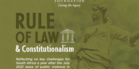 Constitutionalism and the rule of law in South Africa – Nelson Mandela ...