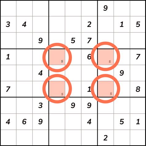 Sudoku Conquest | Sudoku Techniques: X-Wing