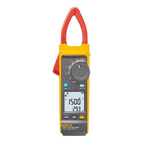 Fluke 393 FC Solar Clamp Meter, CAT III 1500 V, IP54-Rated, DC Power ...
