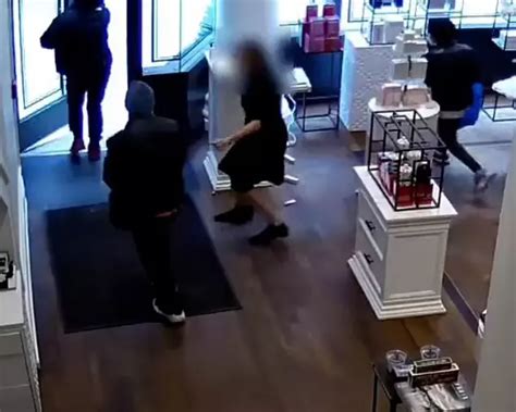 Brave Woman Tries To Stop Three Masked Robbers From Raiding Spa Store