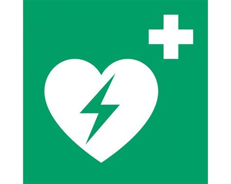 Safety sign Automated external heart defibrillator | 300 * 300 mm
